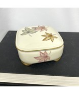 ROSENTHAL Porcelain Footed Box Japanese MAPLE LEAF Pattern Gold Tredwitz... - $320.38 MXN