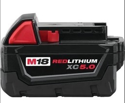 Milwaukee 48-11-1851 M18 18V 5.0Ah REDLITHIUM Cordless Battery NEW - $90.00