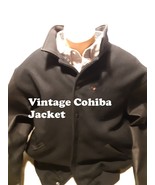 Vintage Cohiba Red Dot Varsity Jacket with Leather Sleeve... - $289.99