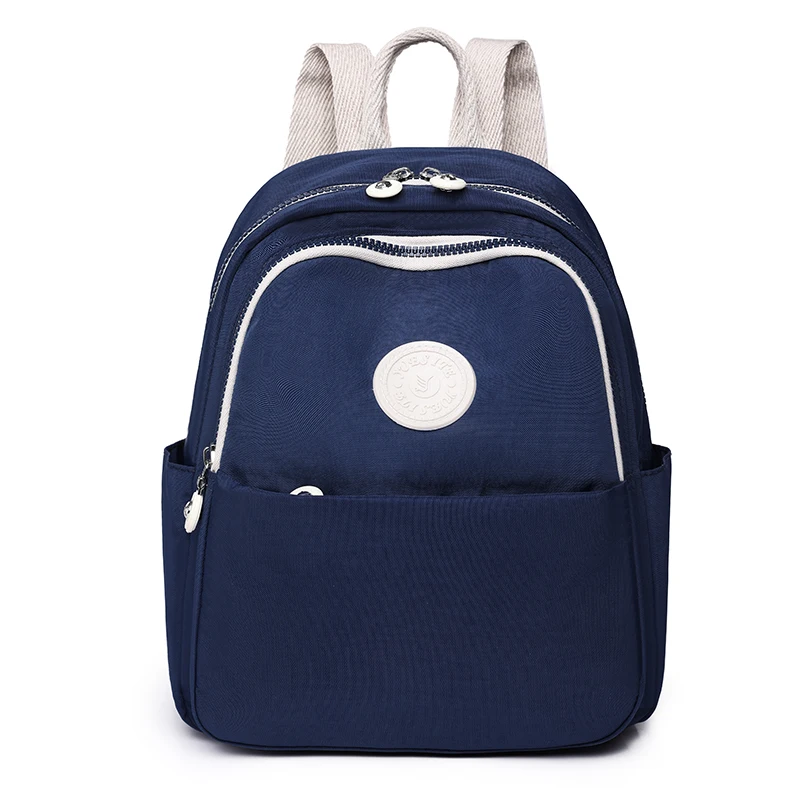 Fashion backpack female nylon tarp casual simple mini schoolbag 2023 new lightwe - $64.35