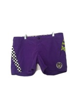 1pc Fox Racing Women&#39;s Juniors Graphic Swim Board Shorts Size 7 Purple - $34.30