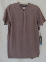 Kenneth Cole men&#39;s slim fit Techni-cole tee shirt SM Dark Chestnut Melange New - £14.06 GBP