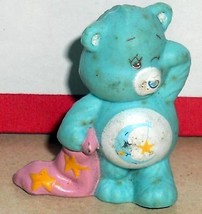 1984 Kenner Care Bears Bedtime Bear Mini Pvc Figure Vintage 80&#39;s - £11.40 GBP