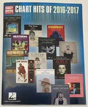 Chart Hits of 2016-2017 Easy Guitar with Notes &amp; Tab Tablature PB Book NEW - £10.18 GBP