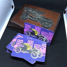 Vintage Automobile Car Double Card Deck Set &amp; Box Ford Model A MCM Poker Joker - £22.44 GBP