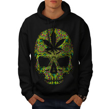Wellcoda Skull Blunt Stoner Rasta Mens Hoodie, Pot Casual Hooded Sweatshirt - £26.11 GBP+