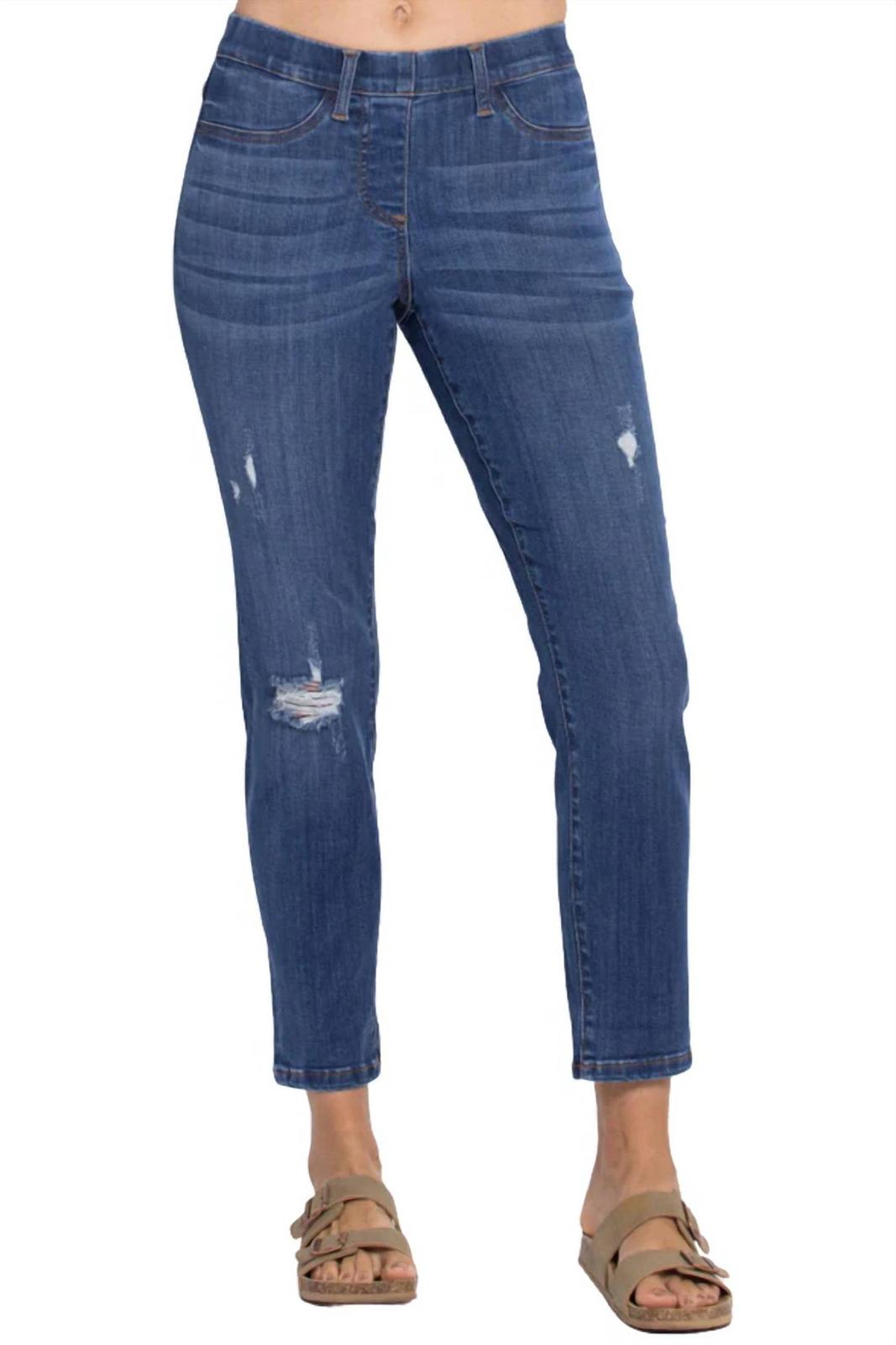Judy Blue mid rise destroyed jegging size 1 - $46.53