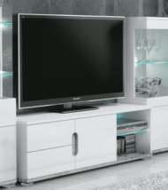 White High Gloss And Grey TV Unit - $252.58