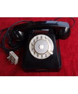 Antique  Soviet Made In USSR Rotary Dial Phone VEF Black Color From 1968 - $94.12 CAD