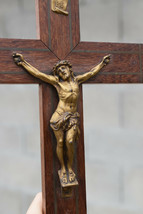 ⭐ vintage French crucifix ,religious wall cross ⭐ - £30.36 GBP
