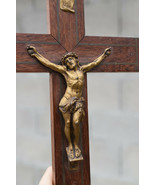 ⭐ vintage French crucifix ,religious wall cross ⭐ - $38.61