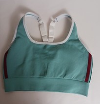 Unbranded Green Red Cross Back Adjustable Sports Bra Women&#39;s Size Large - $9.26