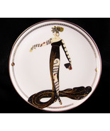 Vintage Art Deco ERTE snake woman plate - Snake charmer - 8&quot; exotic fema... - £47.90 GBP
