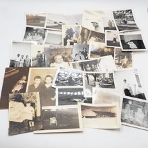 Vintage &amp; Antique Beaucoup De 30 Sépia Noir &amp; Blanc Photographes - £48.96 GBP