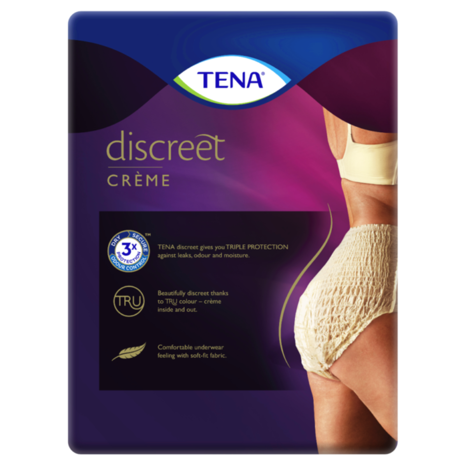 TENA Discreet Crème High Waist Underwear 8 Pants – Large - $87.71