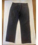 Express Mens Relaxed Fit 33x30 Mens Blue Dark Wash Jeans - $17.30