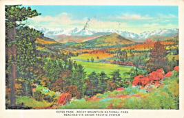 Estes Park Co ~ Rocky Mountain National Pk-Via Union Pacific Sistema ~1931 - £8.67 GBP