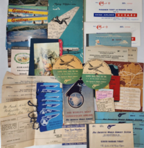 Lot Pan Am 1950s 1960s Travel Ephemera Airport PAA Airline Tickets Tags ... - £61.99 GBP