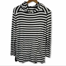 Lou &amp; Grey charcoal stripe soft plush hoodie XXS - £18.88 GBP