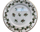Waverly Holiday Bouquet 8.25 in Salad Plate Christmas Dishes Made in Poland - $12.34