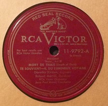 Dorothy Kirsten 12&quot; 78 RPM - Massenet Thais / Puccini Manon Lescaut - £9.79 GBP