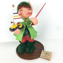 Vintage Annalee Dolls Christmas Elf 1991 Sailboat Paint Brush Santas Helper Shop - £47.96 GBP