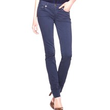 TORY BURCH solid coastal blue stretch skinny jeans size 30 - $33.87