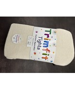 Trimfit Girls&#39; Cotton-Spandex Tights (L 10-14) | Ivory | Soft, Stretchy NWT - $128.49 MXN