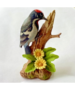 Vintage Andrea by Sadek Porcelain Downey Woodpecker Figurine - 9386 - $275.07 MXN