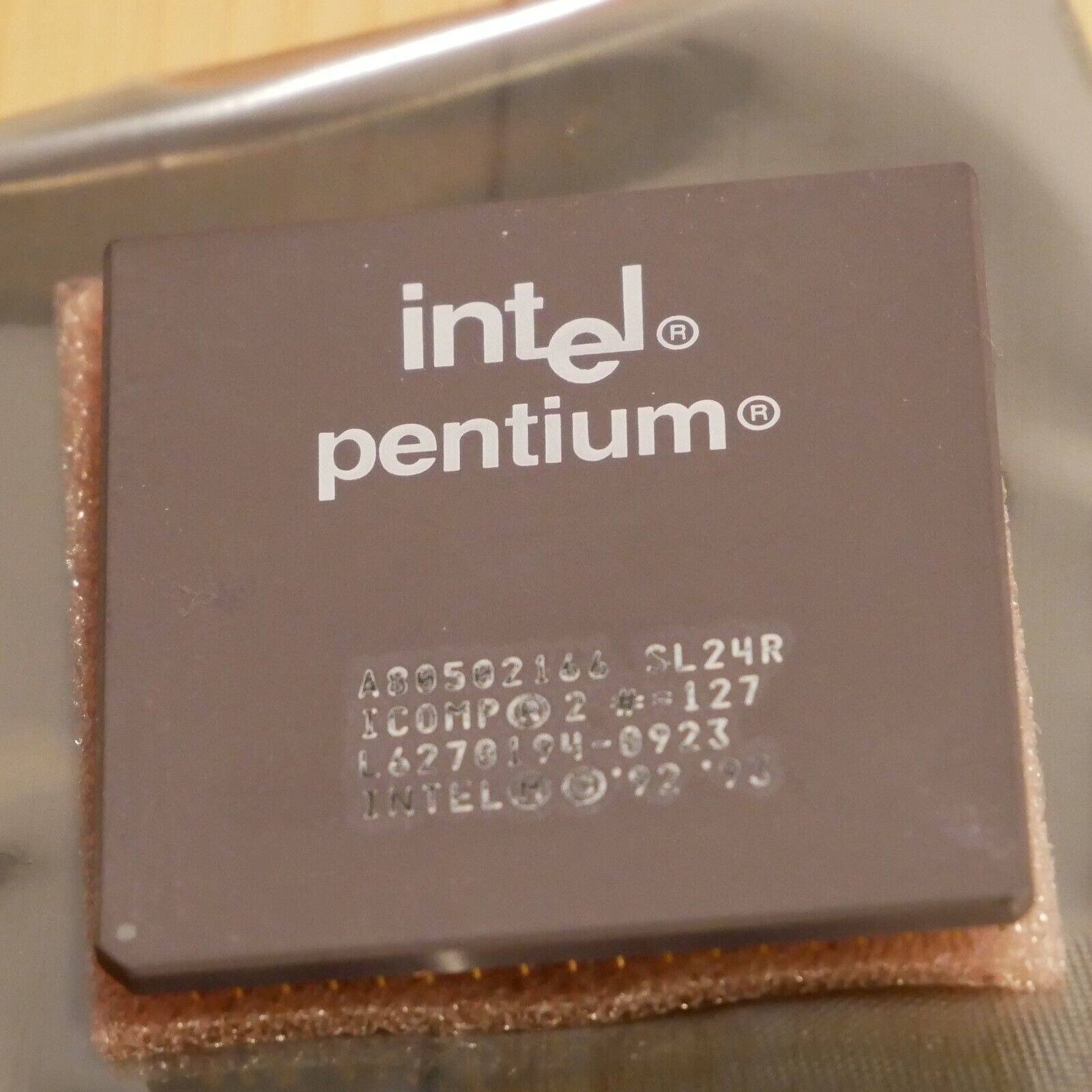 Intel Pentium 166 MHZ P166 x86 CPU Processor A80502166 - Tested & Working 03 - £18.30 GBP
