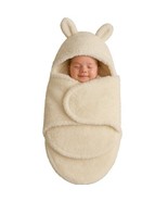 Plush Sherpa Swaddle Wrap – Ivory | Ultra Soft Baby Blanket 0-12M - $328.66 MXN