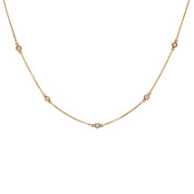 0.35 Ct. tw. Round Diamonds By The Yard Necklace In 14K Gold - £366.83 GBP
