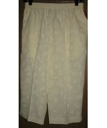 NWT Womens Petites M MP BonWorth Pale Yellow Elastic Waist Casual Croppe... - $12.29 CAD