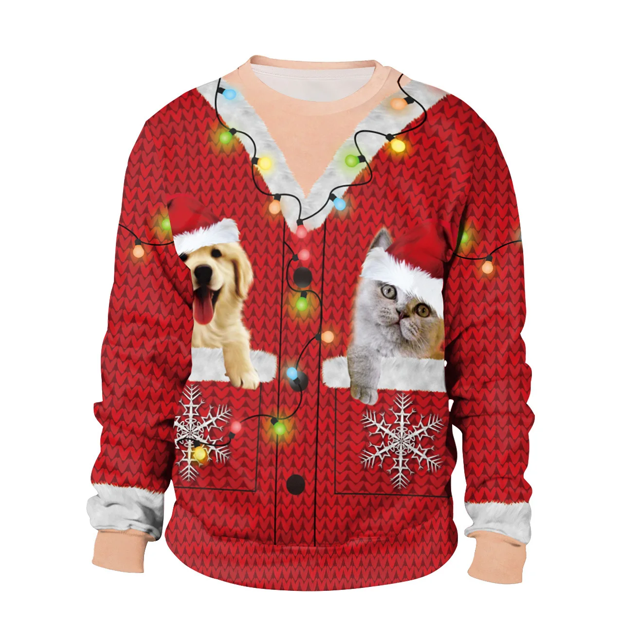  Ugly Christmas Hoodies Snowman Santa Claus s 3D Funny Printed Holiday Party Xma - £103.92 GBP
