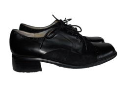 Jones New York Sports BLACK Leather/Suede Lace Up Loafers Shoes 8.5M Used - $49.99