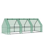 Outsunny 9&#39;x3&#39;x3&#39; Portable Mini Outdoor Greenhouse with Zipper Doors - $1,472.03 MXN