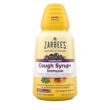 Zarbee&#39;s Adult Cough Syrup + Immune with Honey, Elderberry Natural Berry 8 oz..+ - £23.72 GBP