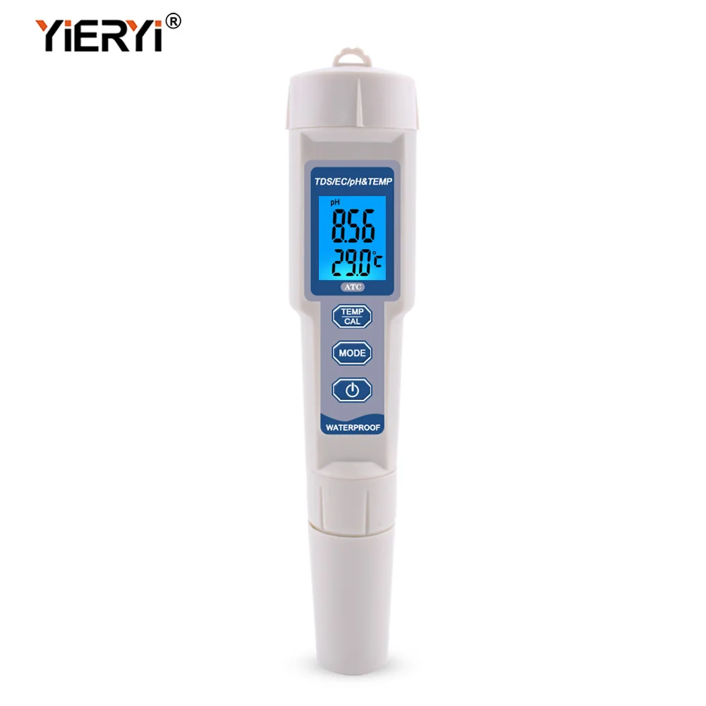 yieryi 4 in 1 TDS PH Meter PH/TDS/EC/Temperature Meter Digital Water Quality Mon - £207.09 GBP