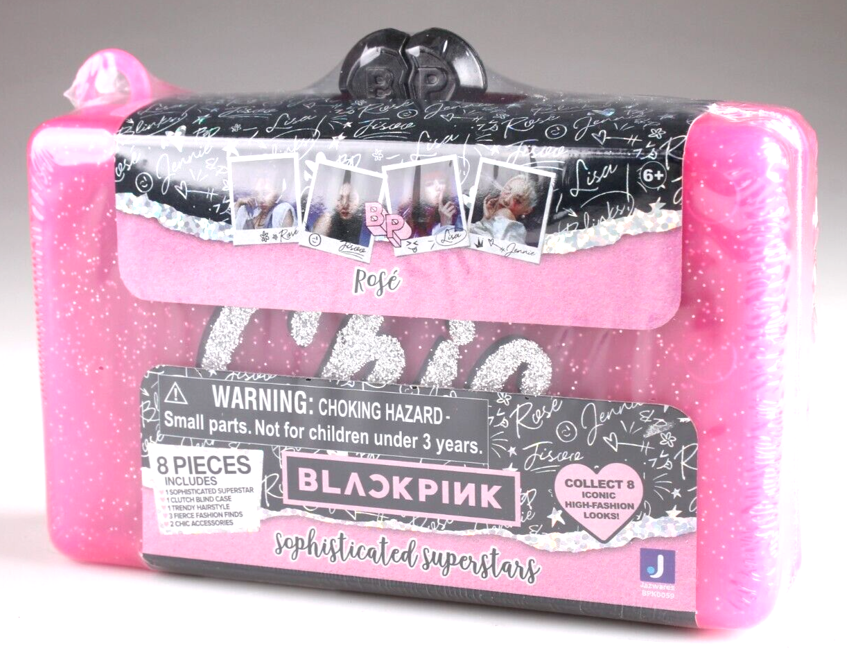 Primary image for Black Pink Sophisticated Superstars Clutch By Jazwares Rose Chic 8 Pieces SEALED