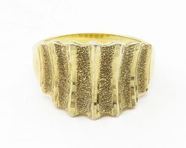 925 Sterling Silver  Vintage Shiny Sculpted Tapered Band Ring Sz 11  RG1... - $59.56