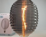 Ikea MOLNART LED Bulb E26 160 lm Balloon Shaped Lined Ribbed Glass Gray/... - $45.44