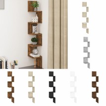 Modern Wooden Wall Mounted Hanging Corner Shelving Storage Rack Shelves ... - £25.34 GBP+
