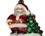 Christopher Radko Blown Glass Christmas Tree Ornament Santa Claus - £28.11 GBP