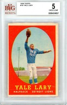 1958 Topps Yale Lary #18 BVG Beckett 5 P1253 - £11.10 GBP