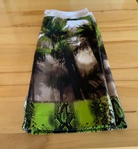 Women’s Worthington Cotton SKIRT ‘Green Island Retreat’ Tropical Forest ... - $359.16 MXN