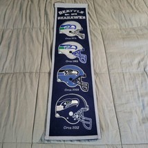 Seattle Seahawks Banner Winning Streak NFL Heritage Wool Pennant Flag 8&quot;... - £20.58 GBP