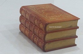 NauticalMart Vintage Decor - Three Fold Orange Book Case - £38.20 GBP