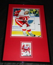 Johan Franzen Signed Framed 11x17 Photo Display Red Wings - £58.07 GBP