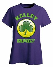 Kelley Family Shamrock Reunion Family Gathering - Ladies T-Shirt Purple - $32.66