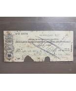 Ancien paiement par chèque Palestine Barclays Bank Dominion 1942 vintage - $48.58 CAD